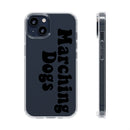 Marching Dogs (Black) Clear Case