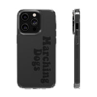 Marching Dogs (Black) Clear Case