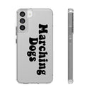 Marching Dogs (Black) Clear Case