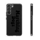 Marching Dogs (Black) Clear Case