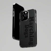 Marching Dogs (Black) Clear Case