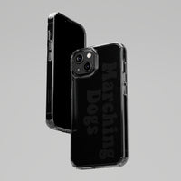 Marching Dogs (Black) Clear Case