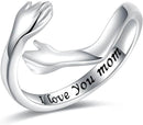 925-Sterling-Silver Hug Ring