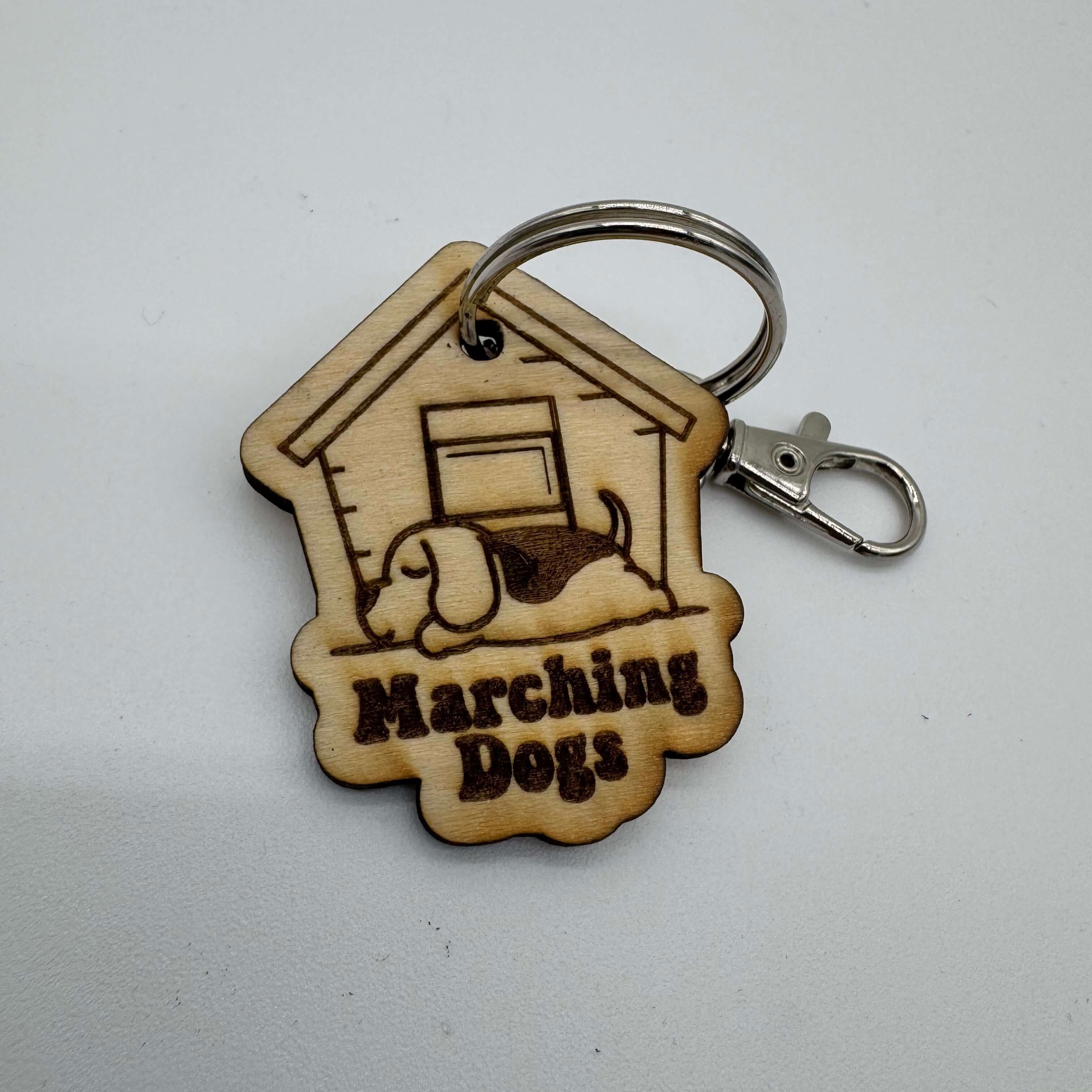 Marching Dogs 4-Year Anniversary Keychain