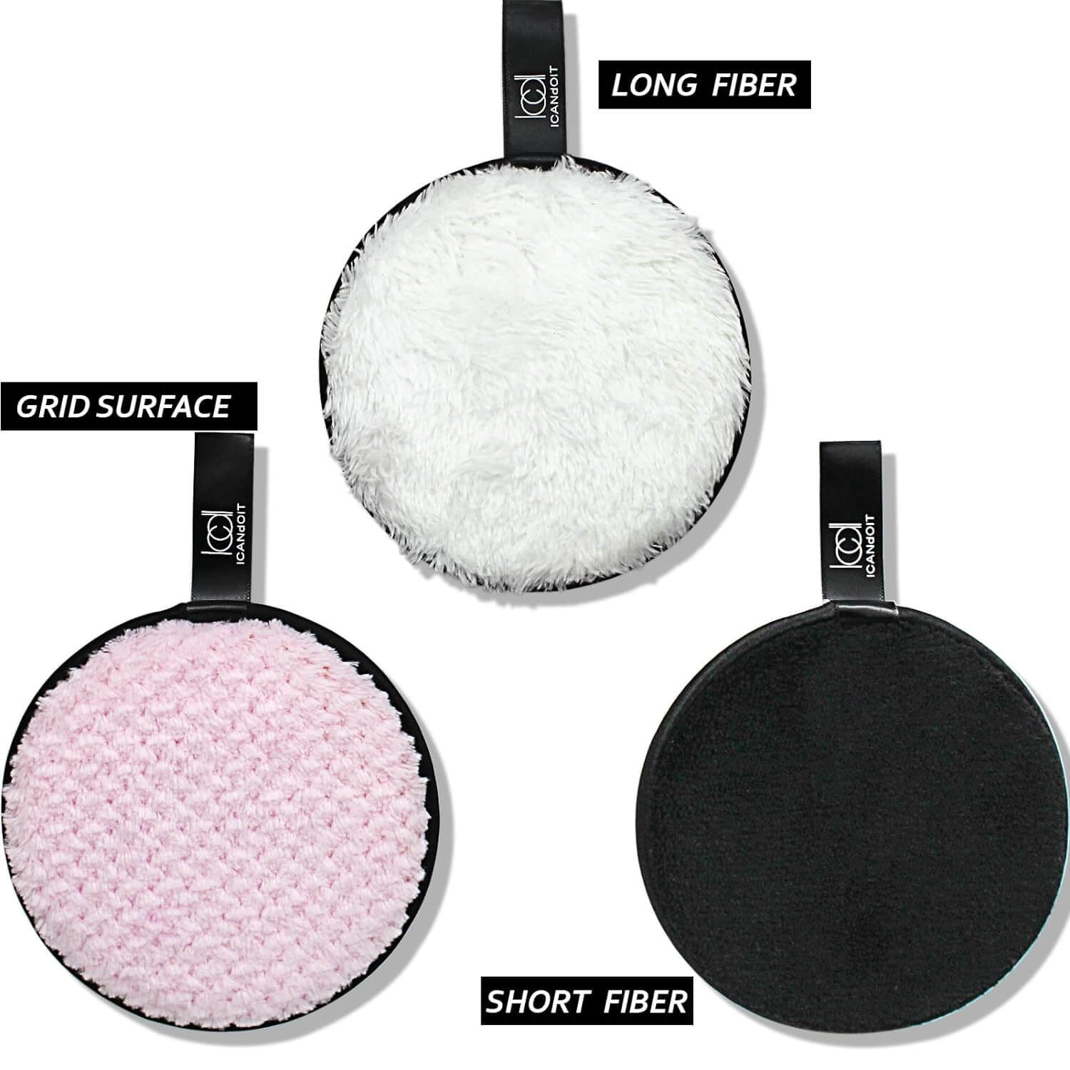 Extra large Microfiber Reusable Makeup Remover Pads