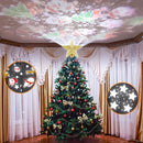 Christmas Tree Topper with Rotating Projection Light