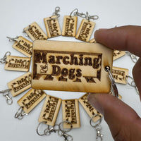 Marching Dogs 4-Year Anniversary Keychain