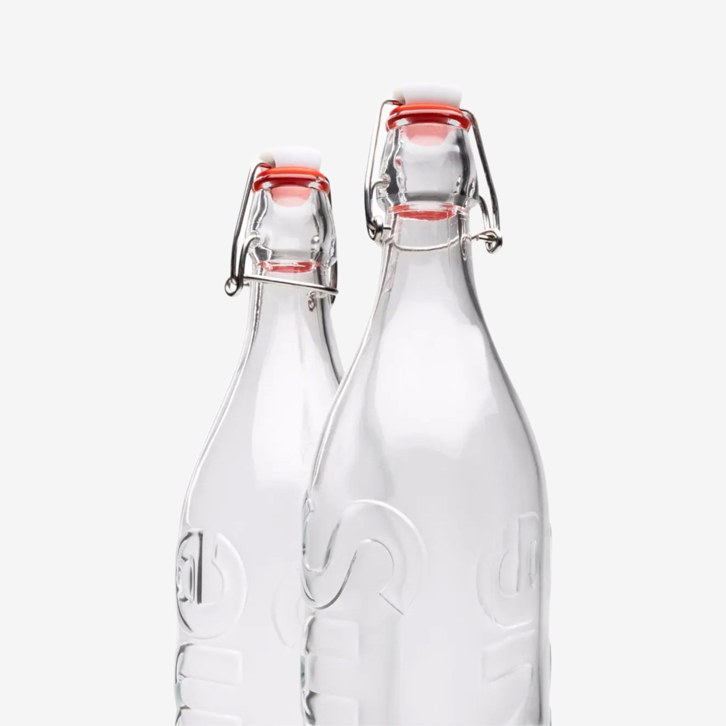 Supreme Swing Top 1.0L Bottle (Set of 2) Clear